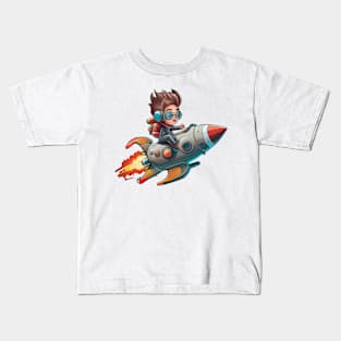 The rocket boy Kids T-Shirt